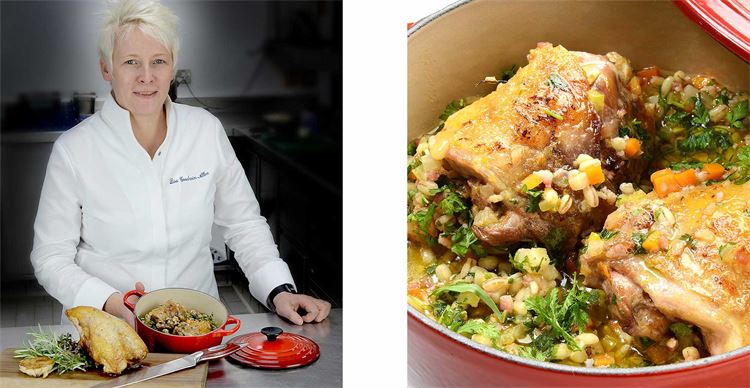 Chef Lisa Goodwin-Allen and her roast pheasant dish